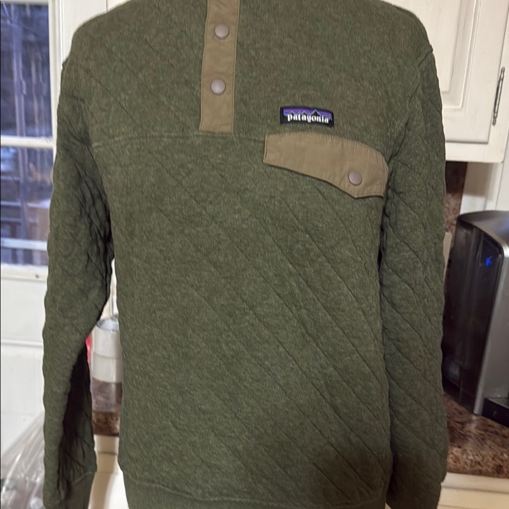 Patagonia Olive Green Quilted Jacket